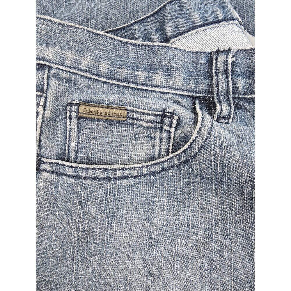 Calvin Klein Criss Cross Pocket Detail Straight Leg Jeans Size 10 - Picture 4 of 15